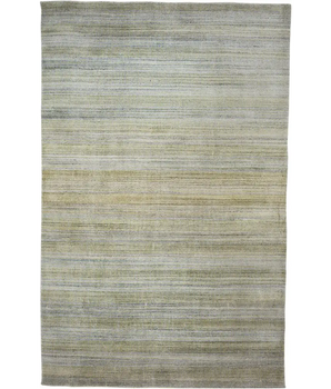 Milan Ombre Striped Rug - Green / Blue / Rectangle / 2’ x 3’