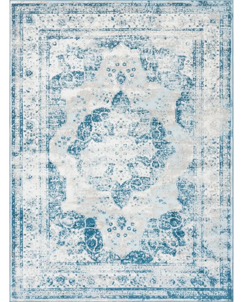 Traditional salle garnier sofia rug (rectangular) - Blue /