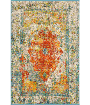 Traditional Strada Rosso Rug - Rug Mart Top Rated Deals + Fast & Free Shipping