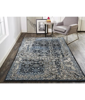 Ainsley Distressed Tribal Rug - Area Rugs