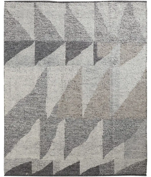 Alford Minimalist Eyelash Wool Rug - Gray / Rectangle / 2’ x