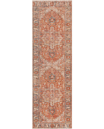 Amore Washable Area Rug - Brick Red / Runner / 2’6 x 8’ 