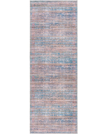 Anemone Washable Area Rug - Blue / Runner / 2’7 x 10’ Runner
