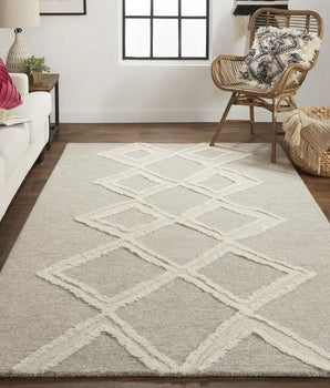 Anica Moroccan Wool Tufted Rug - Area Rugs