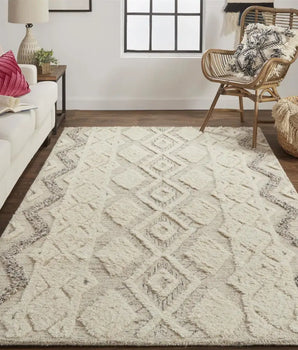 Anica Moroccan Wool Tufted Rug - Area Rugs