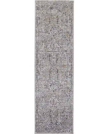 Armant Medallion Space Dyed Rug - Gray / Runner / 2’-3 x 