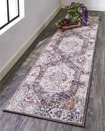 Armant Space Dyed Medallion Rug - Area Rugs