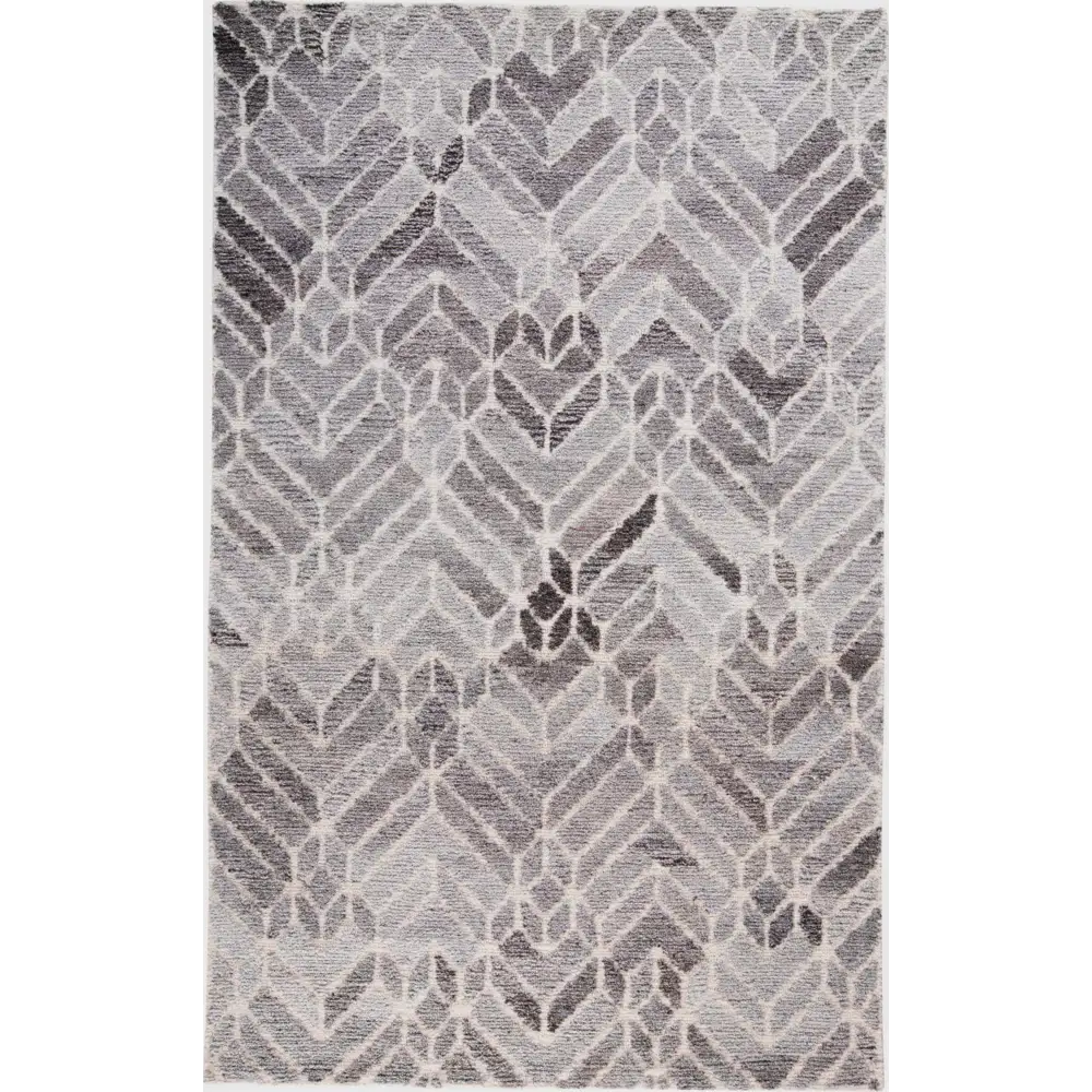 Asher Geometric Tufted Wool - Gray / Rectangle / 2’ x 3’ - 