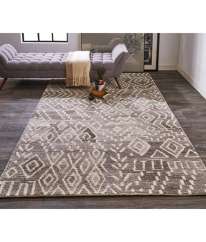 Asher Lustrous Distressed Wool - Area Rugs