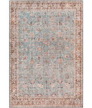 Aster Washable Area Rug - Light Blue / Rectangle / 5x7 - 