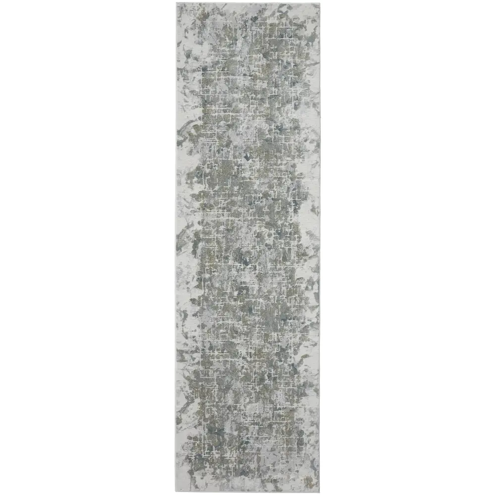 Atwell Contemporary Marble - Green / Gray / Rectangle / 3’ x