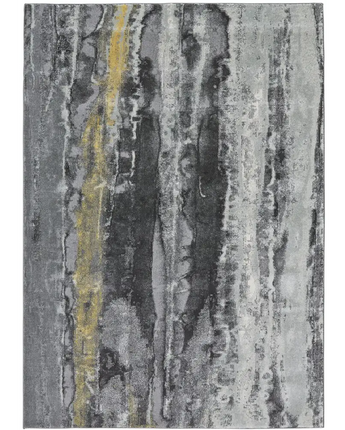 Bleecker Watercolor Effect Rug - Gray / Rectangle / 1’-8 x 
