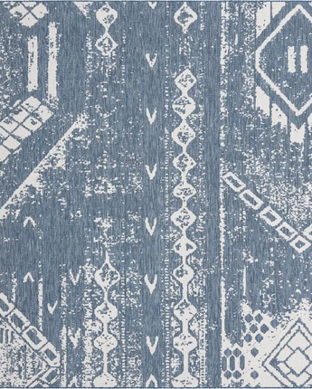 Bohemian outdoor bohemian anthro rug - Blue / 10’ 8 x 10’ 8