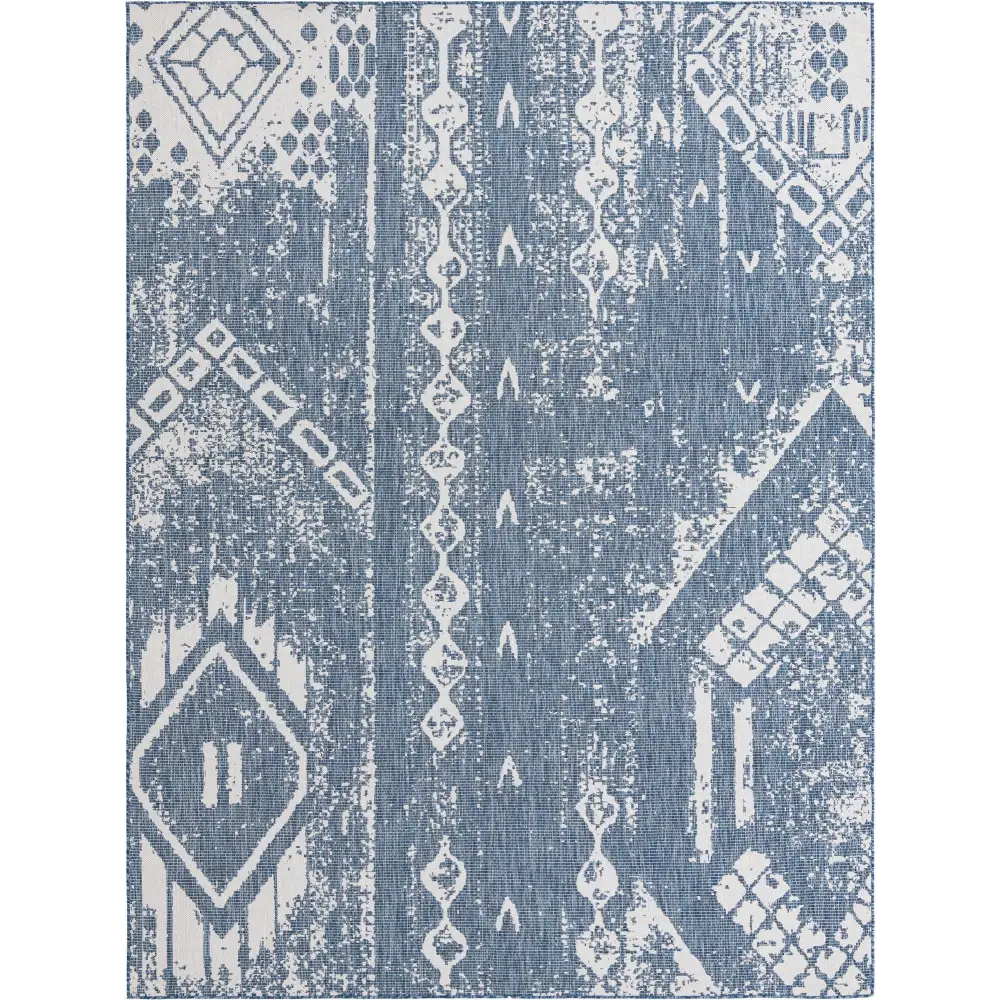 Bohemian outdoor bohemian anthro rug - Blue / 9’ x 12’ /