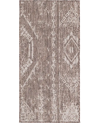 Bohemian outdoor bohemian anthro rug - Brown / 2’ x 4’ 1 /