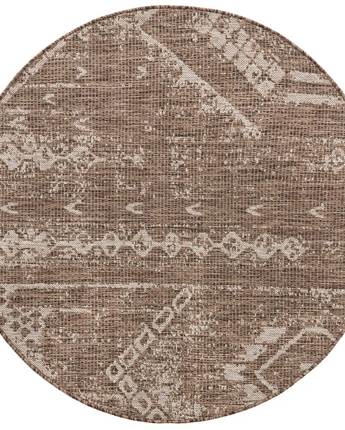 Bohemian outdoor bohemian anthro rug - Brown / 4’ 1 x 4’ 1 /