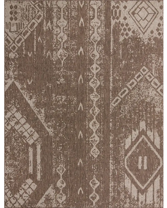 Bohemian outdoor bohemian anthro rug - Brown / 9’ 10 x 13’ 1