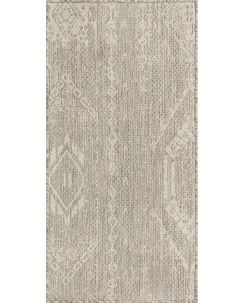 Bohemian outdoor bohemian anthro rug - Gray / 2’ x 4’ 1 /