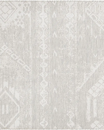 Bohemian outdoor bohemian anthro rug - Gray / 5’ 3 x 5’ 3 /