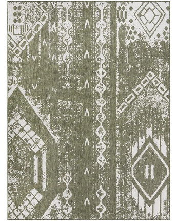 Bohemian outdoor bohemian anthro rug - Green / 9’ 10 x 13’ 1