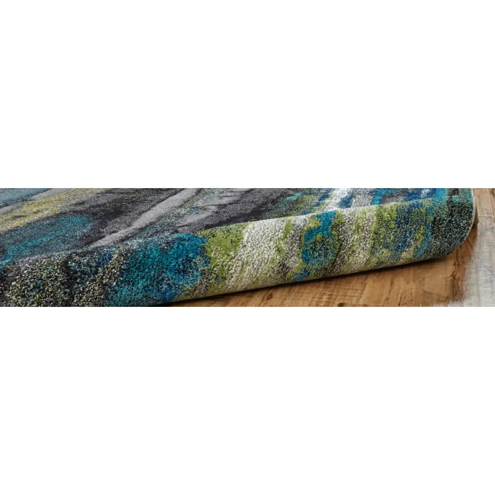 Brixton Contemporary Oil Slick Rug - Rug Mart Top Rated Deals + Fast & Free Shipping