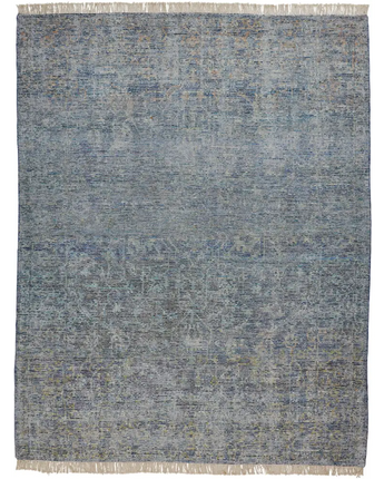 Caldwell Vintage Space Dyed Wool - Blue / Rectangle / 2’ x 