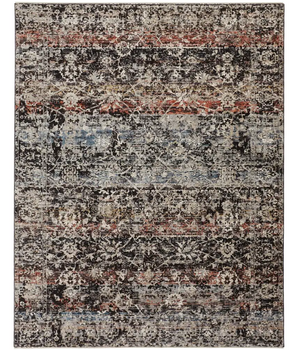 Caprio Space Dyed Persian Rug - Blue / Gray / Rectangle / 2’