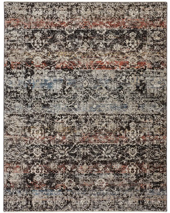 Caprio Space Dyed Persian Rug - Blue / Gray / Rectangle / 2’
