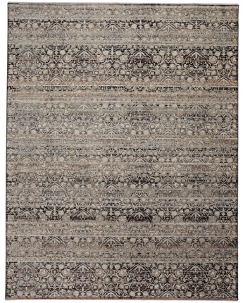 Caprio Space Dyed Persian Rug - Gray / Tan / Rectangle / 2’ 