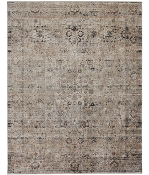 Caprio Space Dyed Persian Rug - White / Gray / Rectangle / 