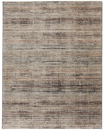 Caprio Space Dyed Persian Rug - White / Gray / Rectangle / 
