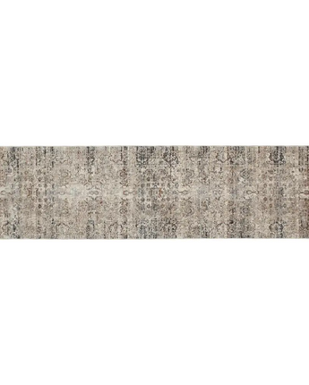 Caprio Space Dyed Persian Rug - White / Gray / Runner / 2’-6