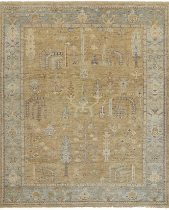 Carrington traditional oushak rug - Gold / Gray / Rectangle