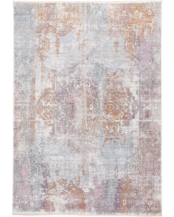 Cecily Luxury Distressed Medallion Rug - Gold / Pink / 