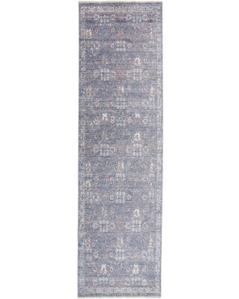 Cecily Luxury Distressed Ornamental - Blue / White / Runner 