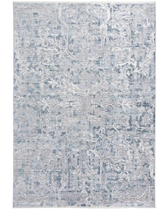 Cecily Luxury Distressed Ornamental Rug - Teal / Gray / 