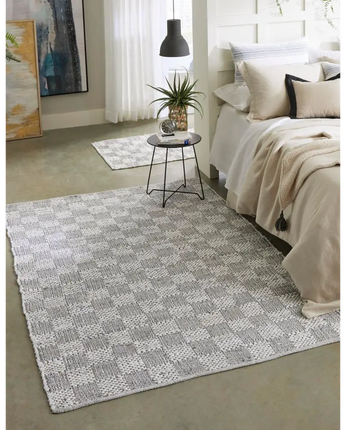 Checkered Chindi Cotton Rug - Rug Mart Top Rated Deals + Fast & Free Shipping