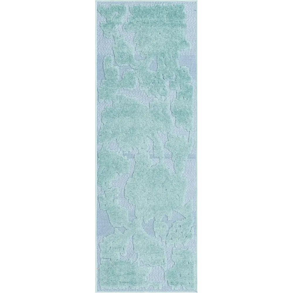 Coastal aruba outdoor malmok rug - Navy Blue / 2’ x 6’ 1 /