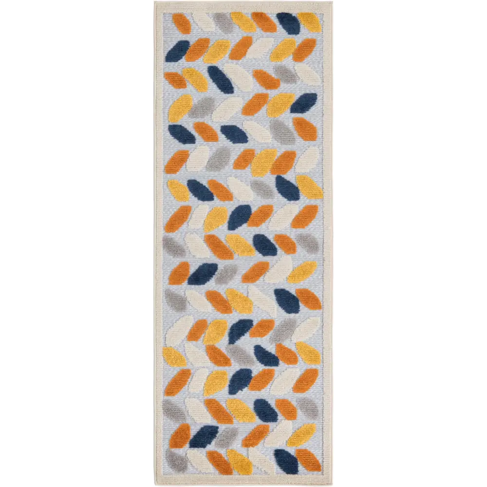 Coastal aruba outdoor oranjestad rug - Gray / 2’ x 6’ 1 /