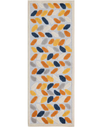Coastal aruba outdoor oranjestad rug - Gray / 2’ x 6’ 1 /