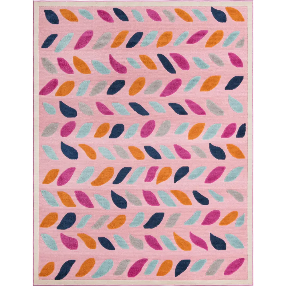 Coastal aruba outdoor oranjestad rug - Pink / 9’ x 12’ 2 /