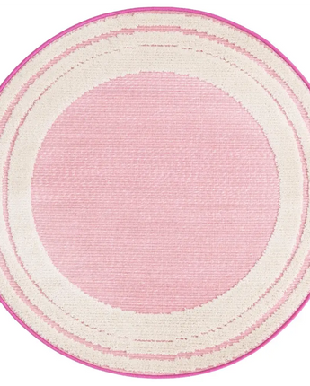 Coastal aruba outdoor tanki rug - Pink / 3’ 3 x 3’ 3 / Round