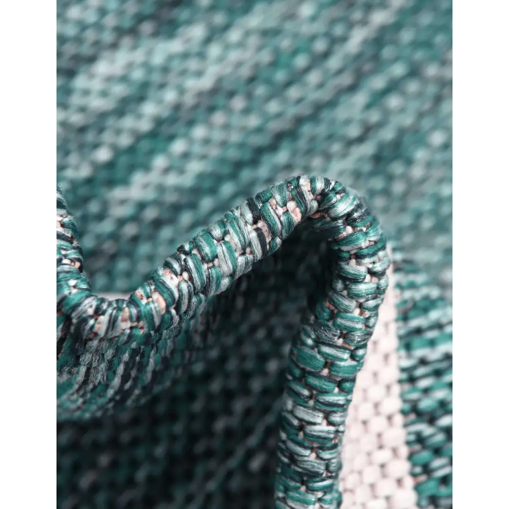 Coastal jill zarin outdoor anguilla rug - Teal / 5’ 3 x 8’ /