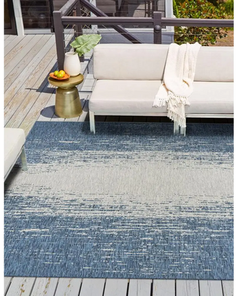 Coastal outdoor modern ombre rug - Rugs