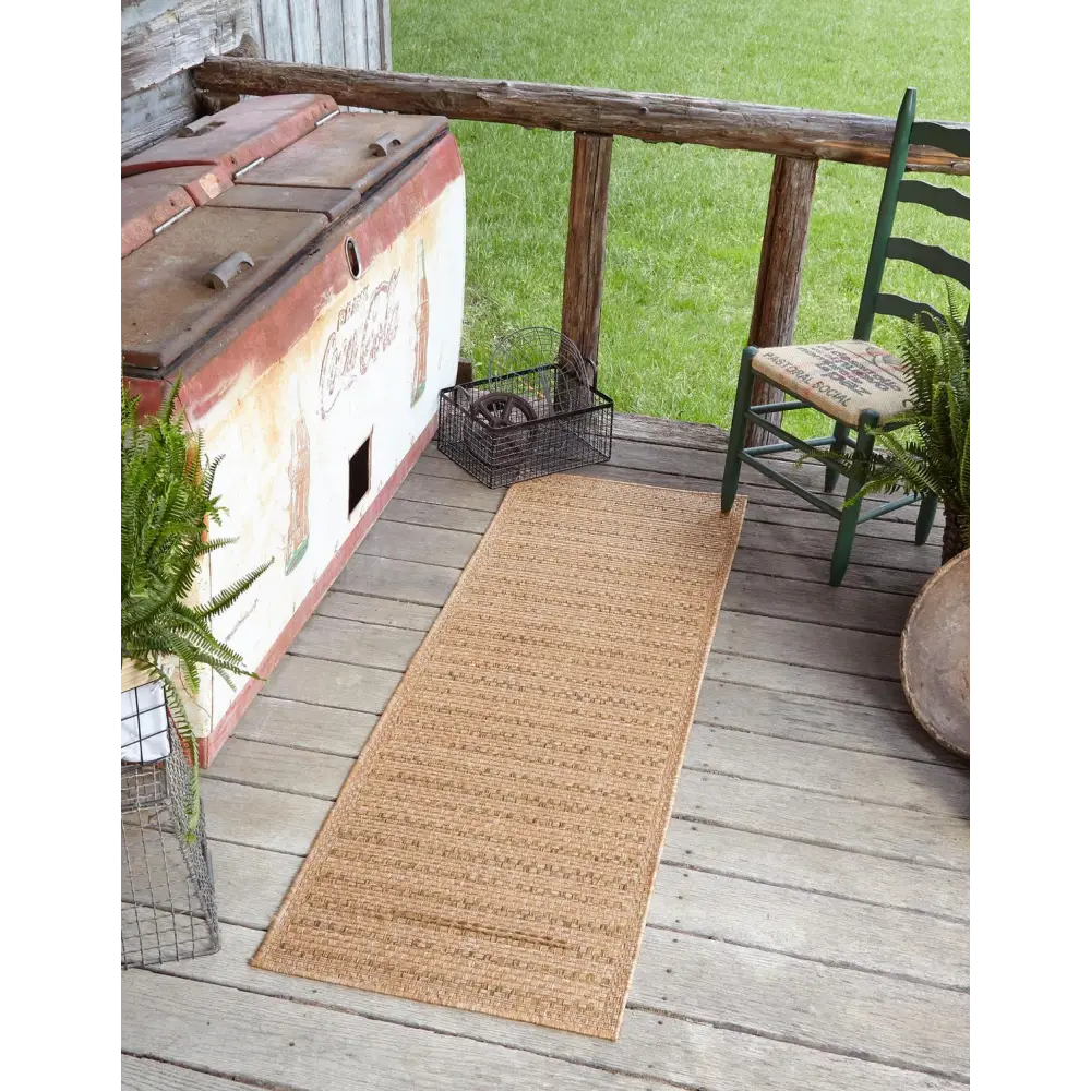 Contemporary outdoor border checkered rug - Rugs