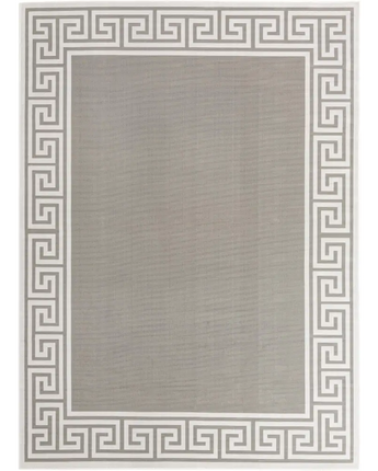 Contemporary outdoor coastal caye rug - Gray / 9’ x 12’ 2 /