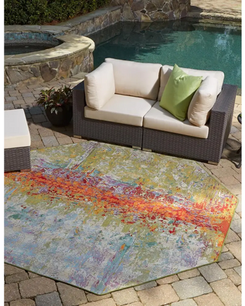 Contemporary outdoor modern crumpled rug - Rugs