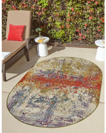 Contemporary outdoor modern crumpled rug - Rugs