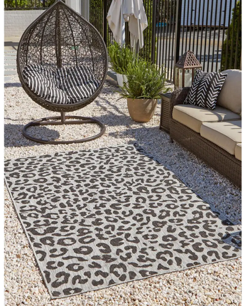 Contemporary outdoor safari leopard rug - Rugs