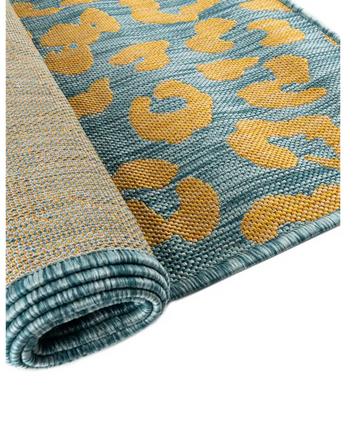 Contemporary outdoor safari leopard rug - Rugs